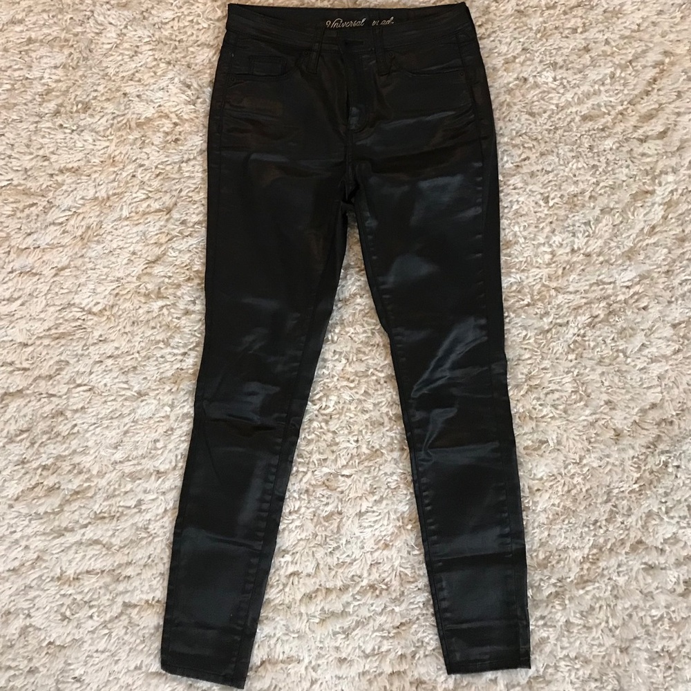 Universal Thread Shiny Black Pants